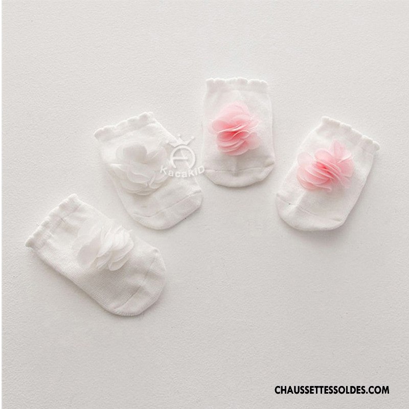 Chaussettes Courtes Fille Dessin Animé Dimensionnel Chaussette Courte Le Nouveau Enfant Antidérapant Blanc