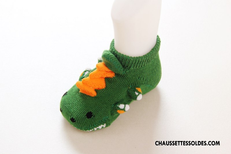 Chaussettes Courtes Fille Dimensionnel Légère Printemps Bébé Enfant Respirant Vert