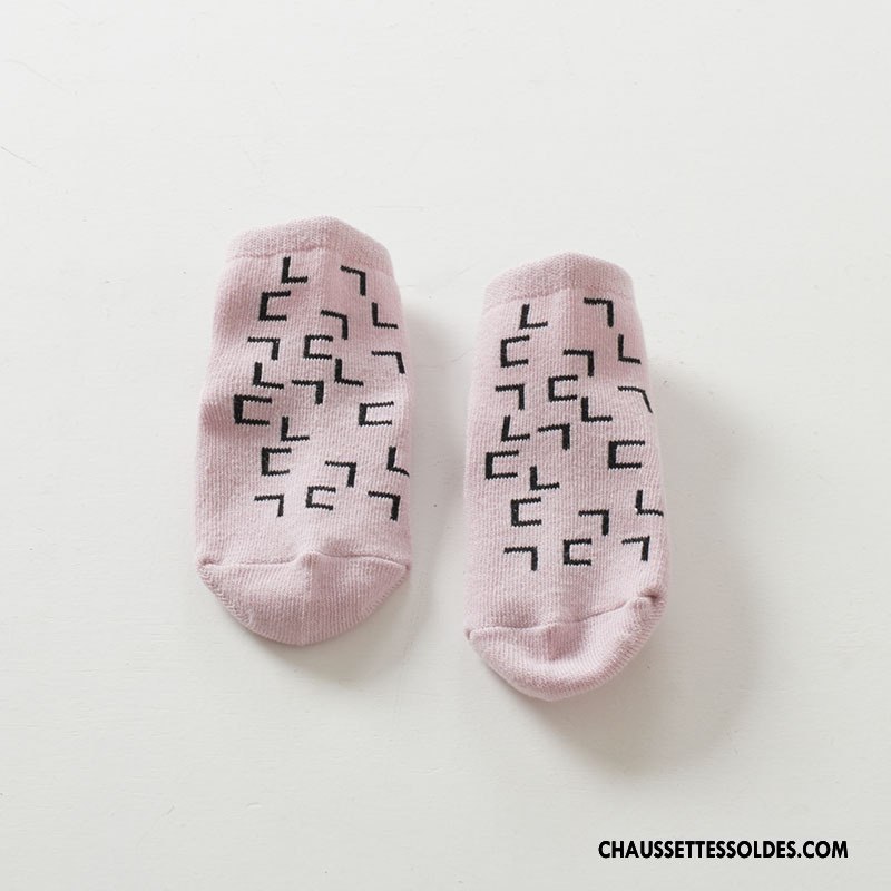 Chaussettes Courtes Fille Enfant 100% Coton Bois Homme Bébé Chaussettes En Coton Rose