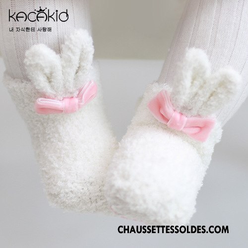Chaussettes Courtes Fille Enfant Antidérapant Renforcé Bébé Chaussette Courte Charmant Blanc