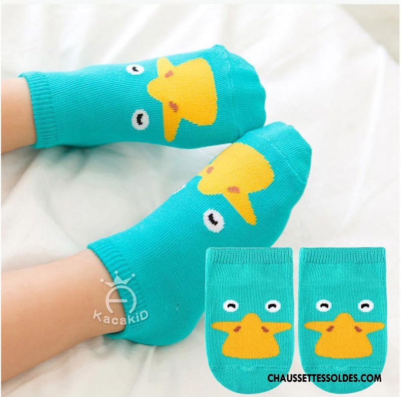 Chaussettes Courtes Fille Enfant Dessin Animé Charmant Le Nouveau Petit Homme Vert