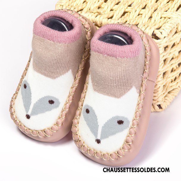 Chaussettes Courtes Fille Homme Toutes Les Saisons Bébé Le Nouveau Enfant Cuir Marron / Brun