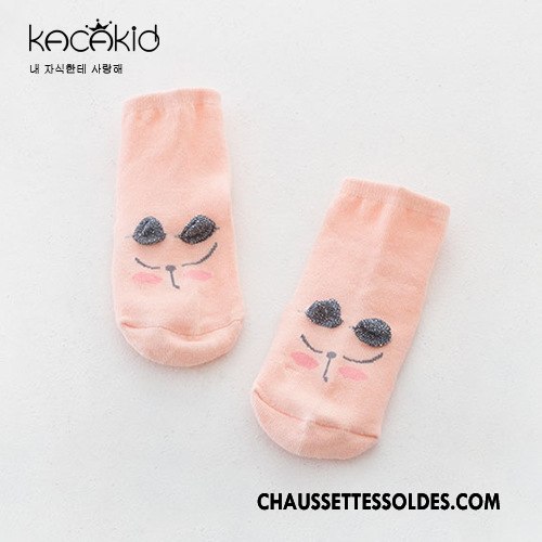 Chaussettes Courtes Fille L'automne Charmant Enfant Printemps 100% Coton Bébé Rouge