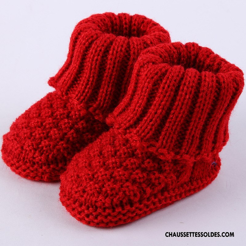 Chaussettes Courtes Fille L'automne Dentelle Tissage Amour Bébé Printemps Bordeaux