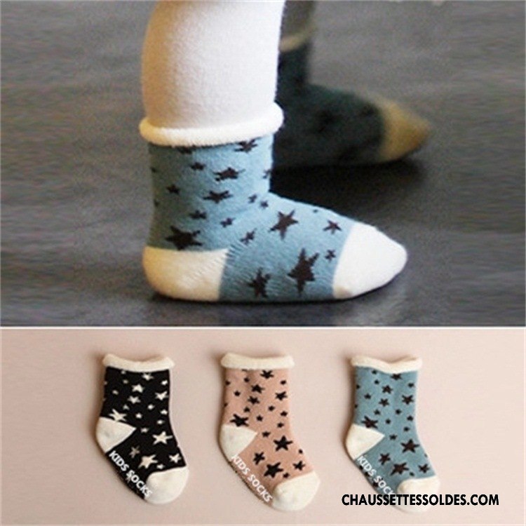 Chaussettes Courtes Fille Terry Légère Coton Bio Dentelle Le Nouveau L'automne Bleu