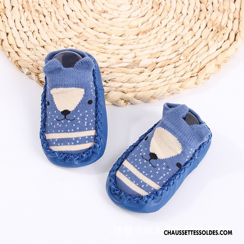 Chaussettes Courtes Garçon Antidérapant Le Nouveau Été Chaussette Basse Coupée Enfant Cuir Bleu Marin