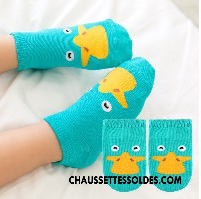 Chaussettes Courtes Garçon Bébé Animal Antidérapant Le Nouveau Chaussette Basse Coupée Enfant Bleu