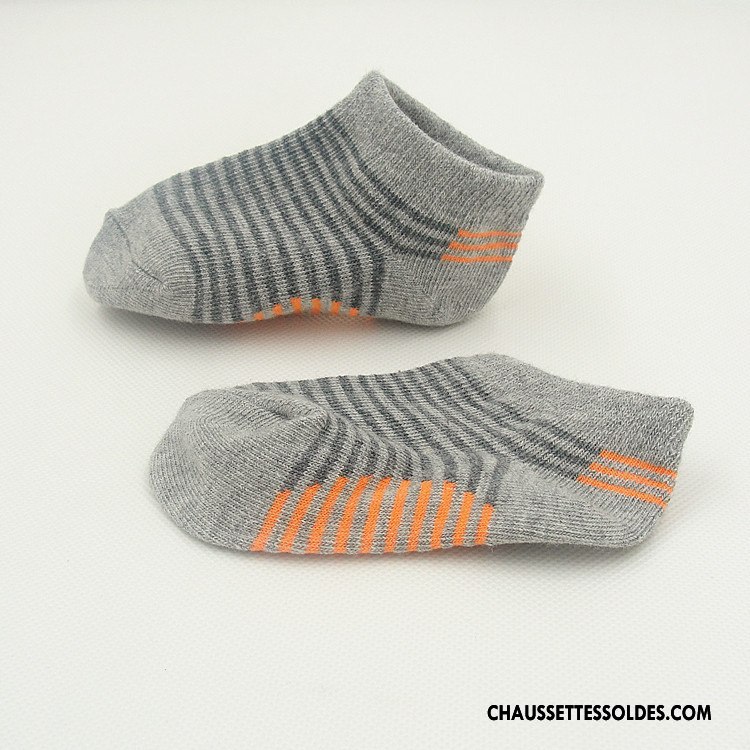 Chaussettes Courtes Garçon Enfant Mouvement Respirant Casual Fleurs Homme Gris Clair