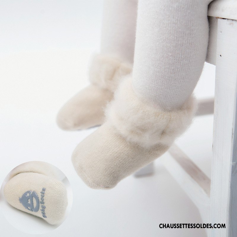 Chaussettes Courtes Garçon Plus De Velours Coton Bio Renforcé Hiver Nouveau L'automne Jaune
