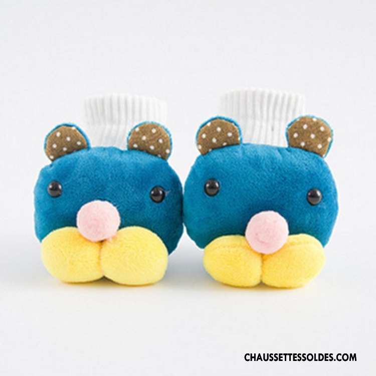 Chaussettes Courtes Garçon Élève Enfant Créatif Petit Milieu L'automne Bleu Rose