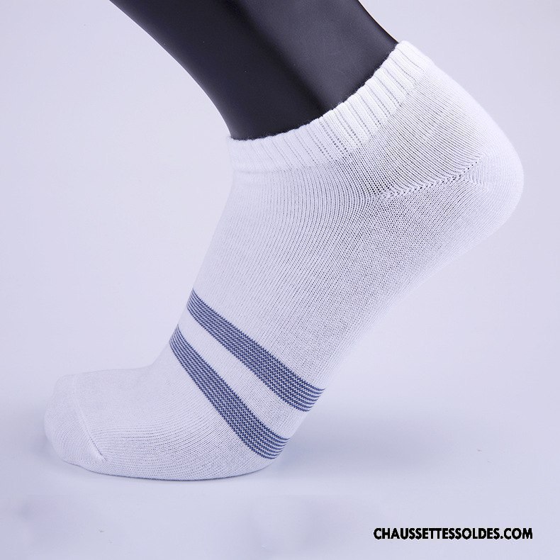 Chaussettes Courtes Homme Casual Haute Qualité Absorber La Sueur Porter Adulte Respirant Blanc