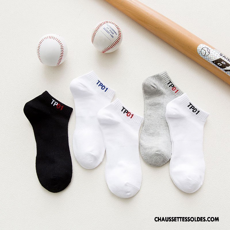 Chaussettes Courtes Homme Chaussette Basse Coupée Nouvelles Arrivées Mouvement Réseau Été Légère Pure Blanc