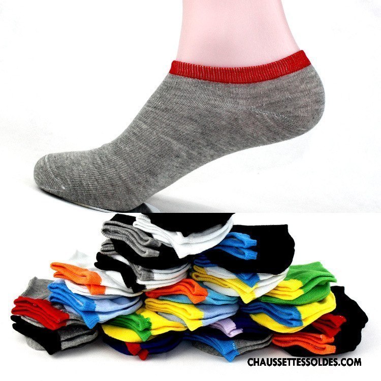 Chaussettes Courtes Homme Chaussette Courte Chaussette Basse Coupée Le Nouveau Chaussettes En Coton Invisible Gris