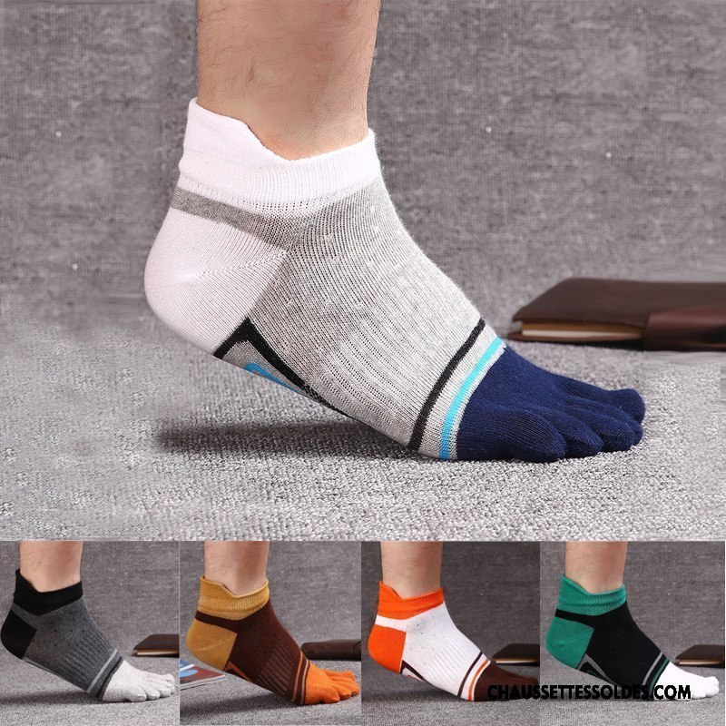 Chaussettes Courtes Homme Coton Bio Cinq Doigts Livraison Gratuite Été 100% Coton Antibactérien Gris