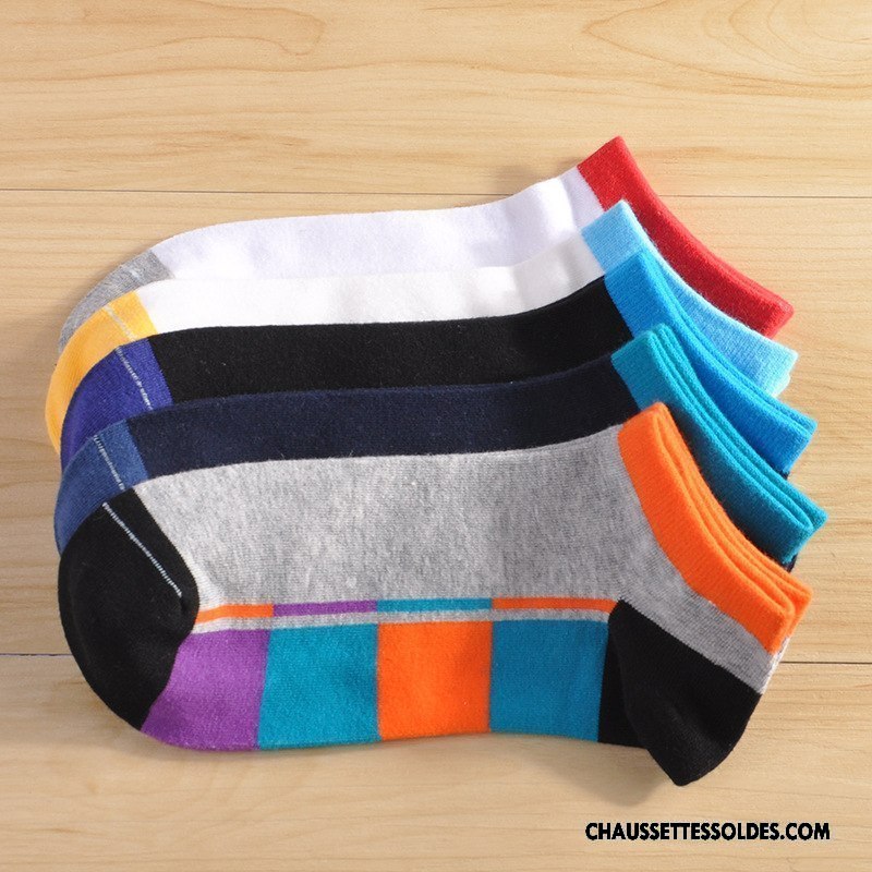 Chaussettes Courtes Homme Été Oiseau Nouvelles Arrivées Chaussette Courte Printemps Chaussette Basse Coupée Couleurs Mixtes Coloré