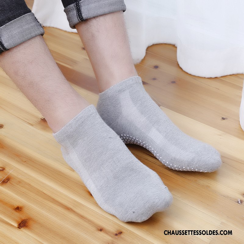 Chaussettes De Yoga Femme Mouvement Antidérapant Anti-odeur Chaussette Courte Homme Haute Qualité Gris Clair