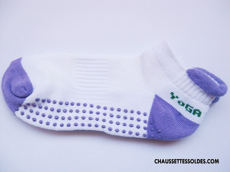 Chaussettes De Yoga Femme Qualité Chaussette Basse Coupée Mode Absorber La Sueur Respirant Violet
