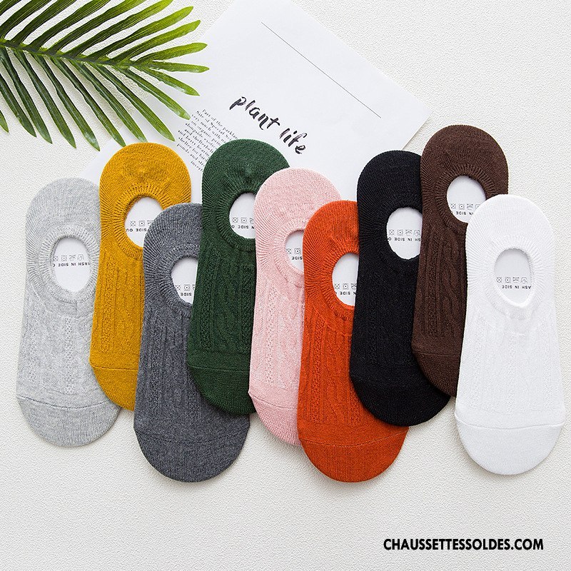 Chaussettes Invisibles Homme 100% Coton Respirant Anti-odeur Chaussette Basse Coupée Printemps Bordeaux Pure Clair