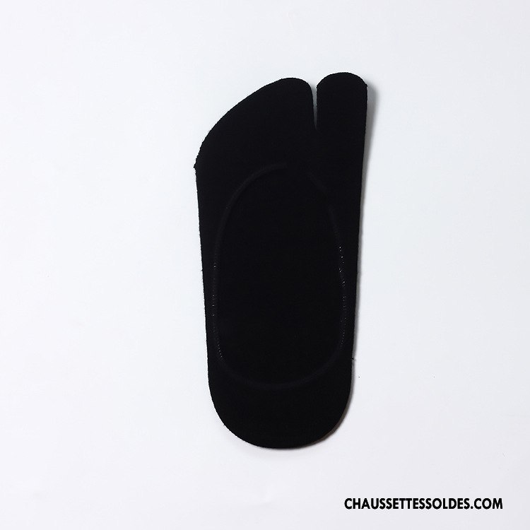 Chaussettes Invisibles Homme Respirant Matelassé Noir