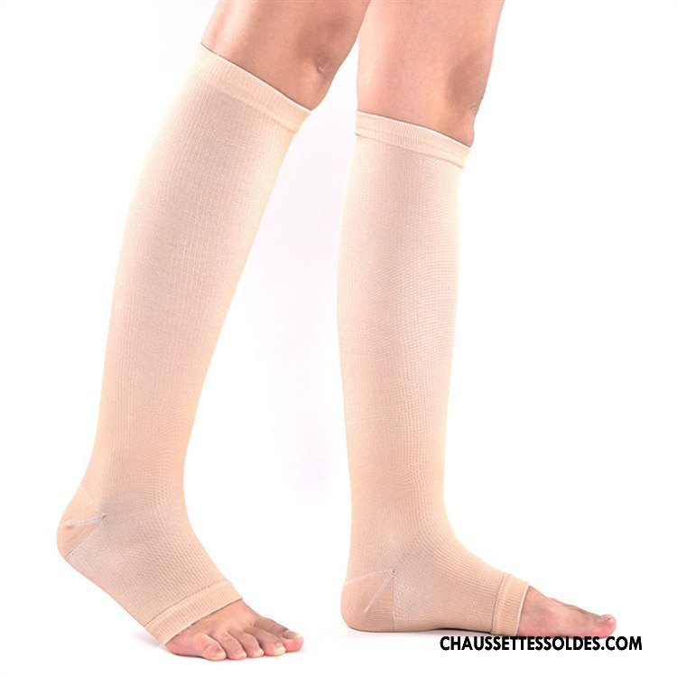 Chaussettes Longues Femme Nylon Multifonctions Mouvement Élasticité Le Nouveau Rose