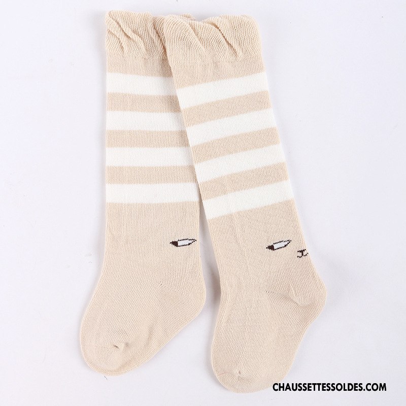 Chaussettes Longues Fille 100% Coton Le Nouveau Bébé Enfant Kaki Long Stock