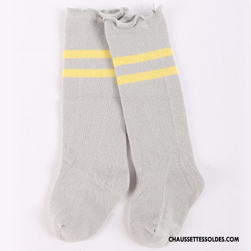 Chaussettes Longues Fille Enfant Bébé Le Nouveau Long Stock L'automne Hiver Gris