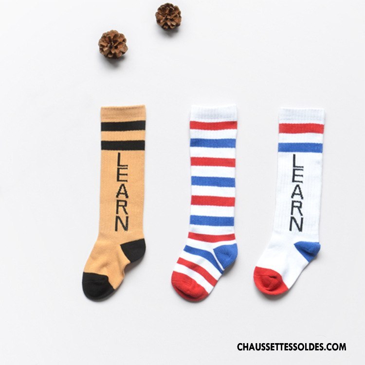 Chaussettes Longues Fille Le Nouveau Enfant Matelassé Milieu Femme Hiver Jaune
