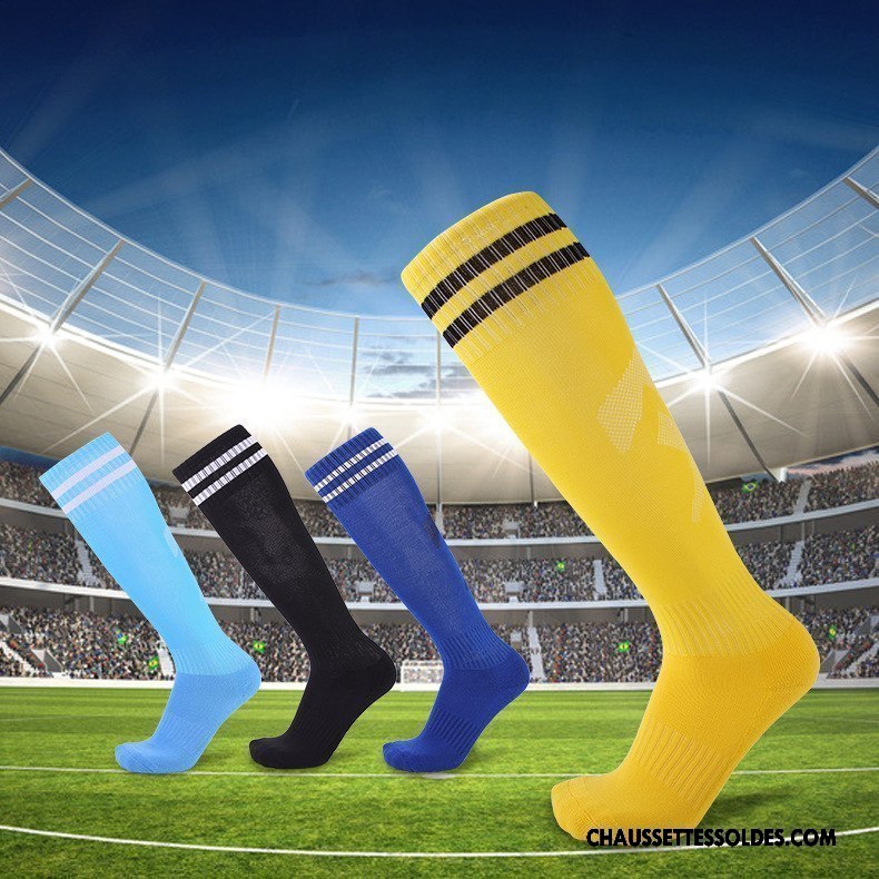 Chaussettes Longues Homme Absorber La Sueur Mouvement Serviette Long Stock Renforcé Respirant Noir