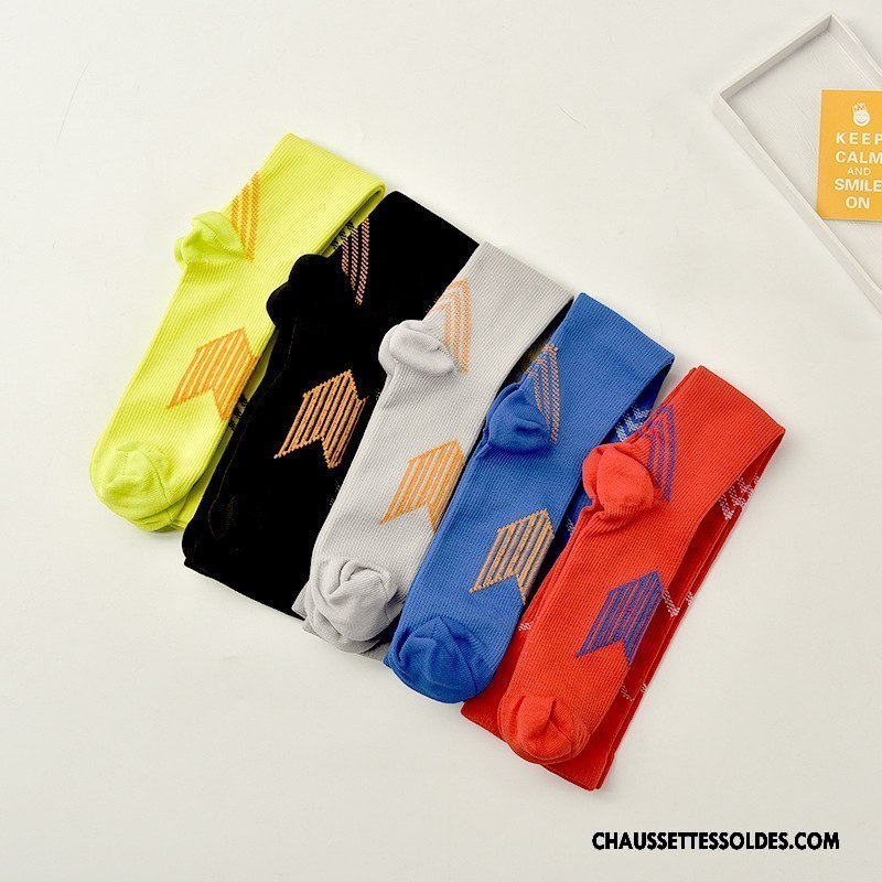 Chaussettes Longues Homme Absorber La Sueur Élastique Respirant Le Nouveau Mouvement Bleu