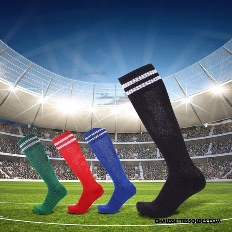 Chaussettes Longues Homme Antidérapant Porter Long Stock Renforcé Élastique Serviette Noir