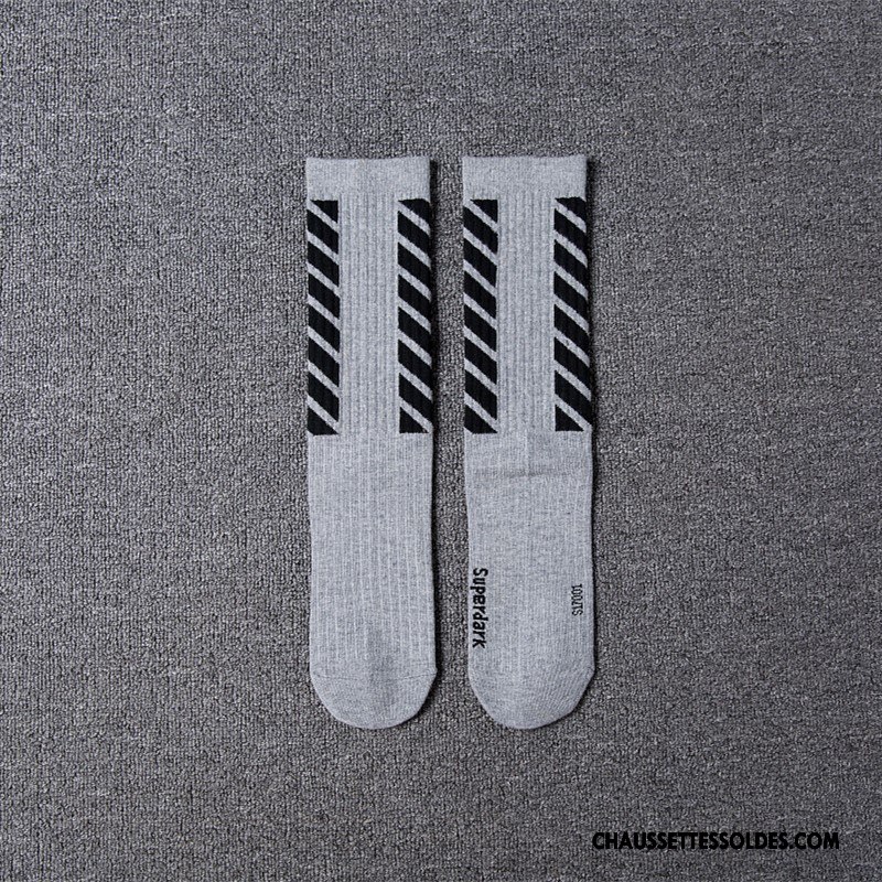 Chaussettes Longues Homme Hiver Haute Thermiques Coton Bio Europe Tendance Blanc Noir Gris
