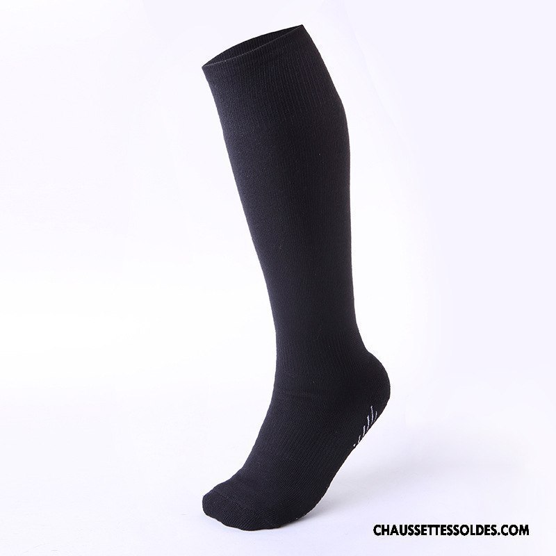Chaussettes Longues Homme Le Nouveau Hiver Milieu Serviette Enfant Femme Noir
