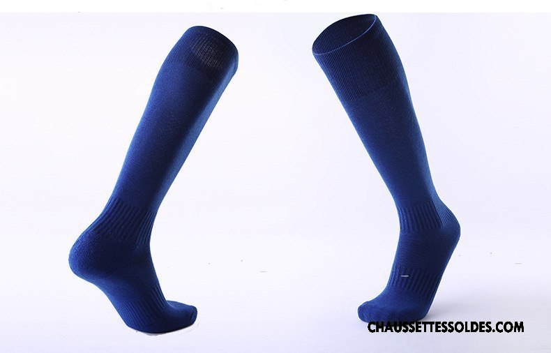 Chaussettes Longues Homme Long Stock Renforcé Porter Mouvement Serviette Absorber La Sueur Pure Bleu