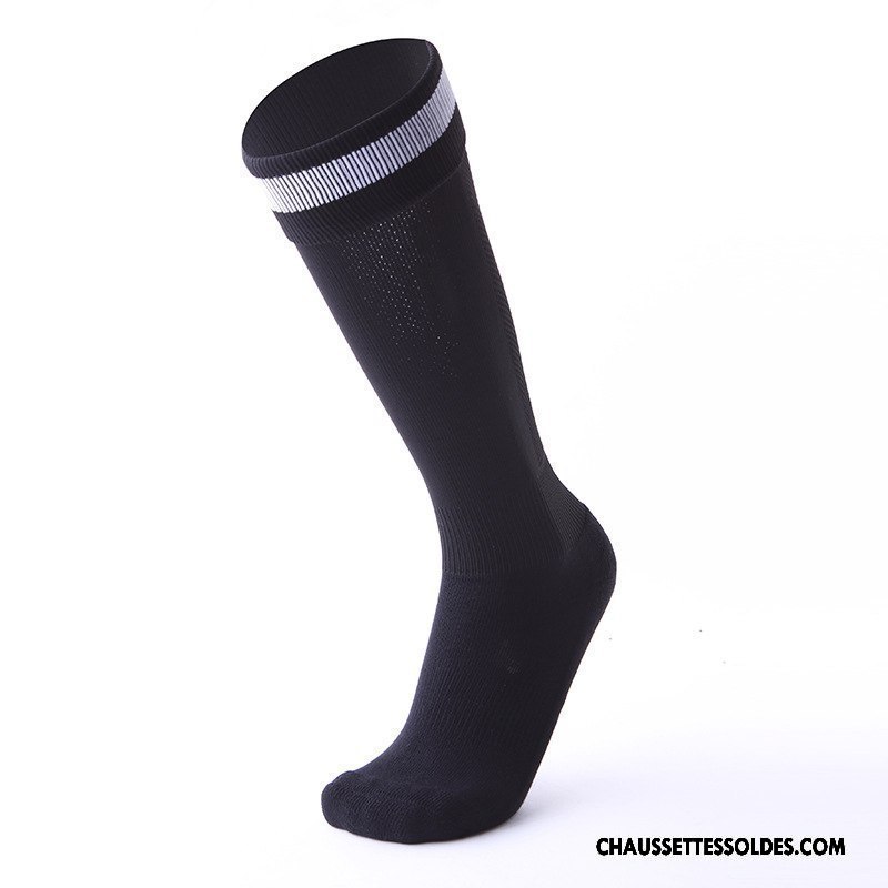 Chaussettes Longues Homme Long Stock Élastique Respirant Milieu Mouvement Porter Noir