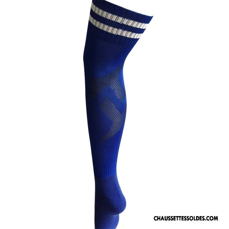 Chaussettes Longues Homme Mouvement Absorber La Sueur Serviette Adulte Bleu Marin