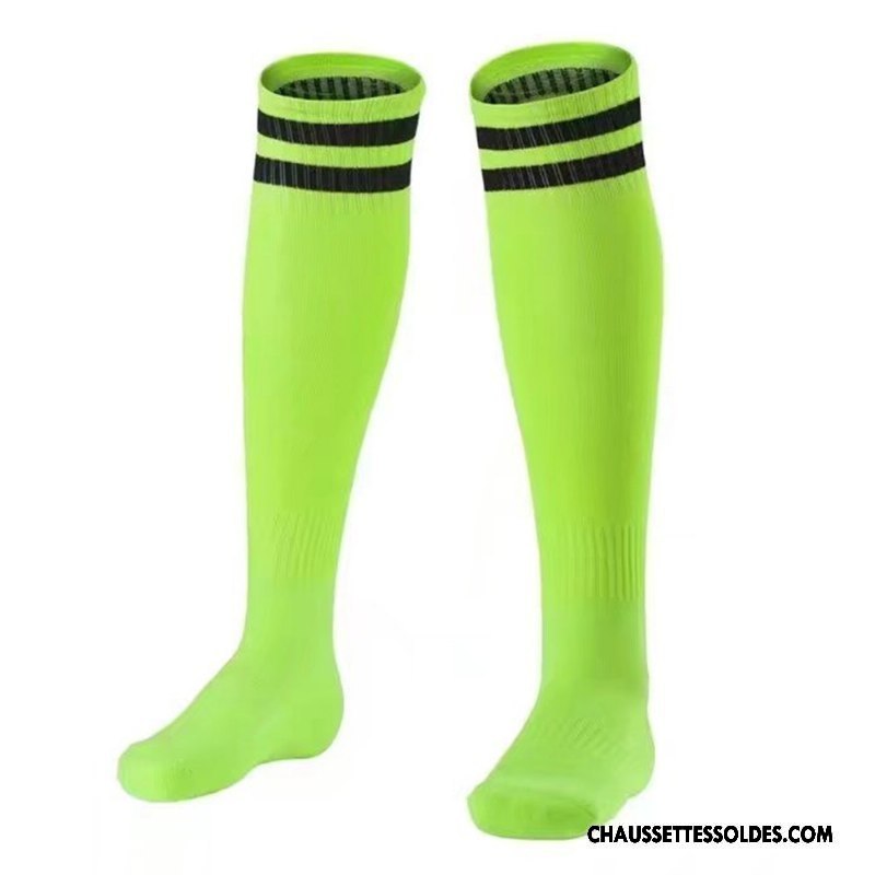 Chaussettes Longues Homme Mouvement Haute Matelassé Serviette Antidérapant Adulte Vert