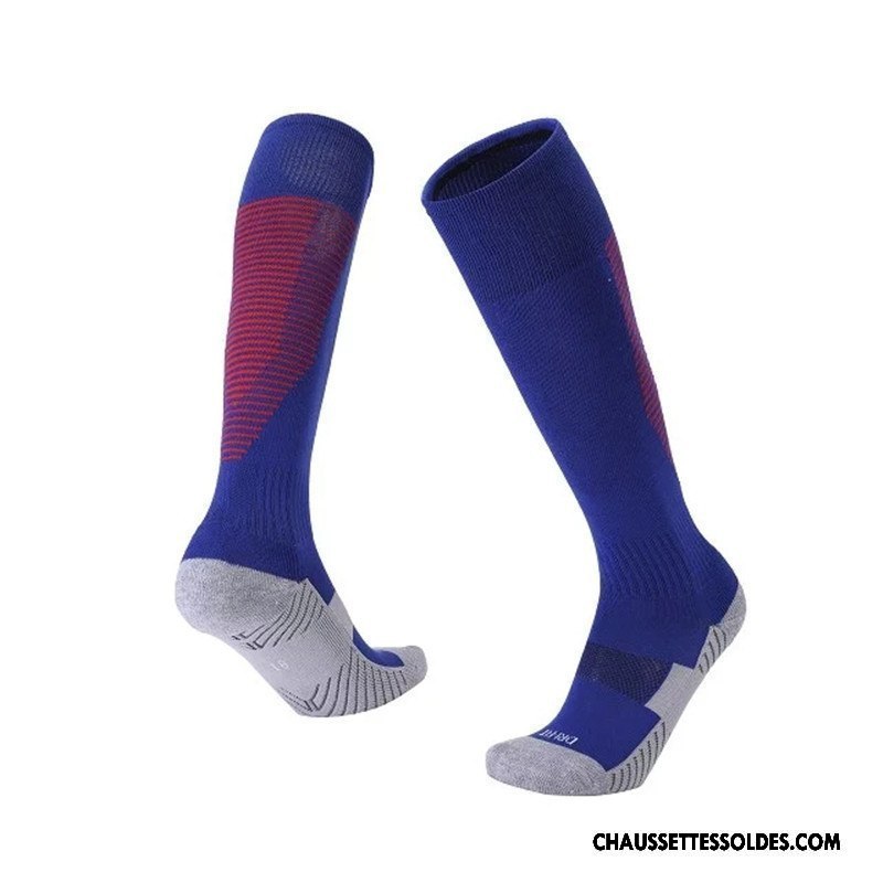 Chaussettes Longues Homme Respirant Adulte Absorber La Sueur Haute Mouvement Long Stock Bleu