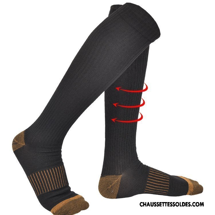 Chaussettes Longues Homme Running Mouvement Absorber La Sueur Escalade Long Stock Le Nouveau Noir