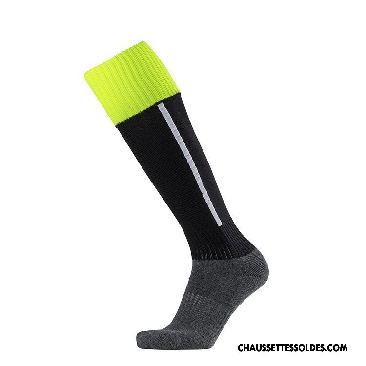 Chaussettes Longues Homme Serviette Antidérapant Mouvement Noir