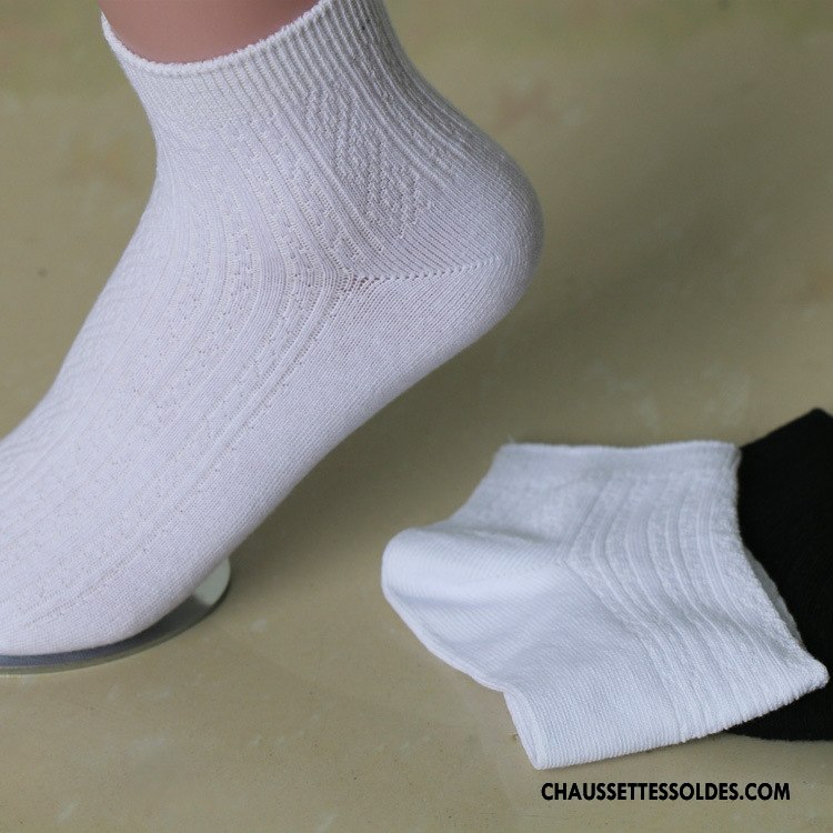 Chaussettes Mi Hautes Femme Chaussette Basse Coupée Respirant Chaussettes En Coton Casual Fleurs 100% Coton Blanc