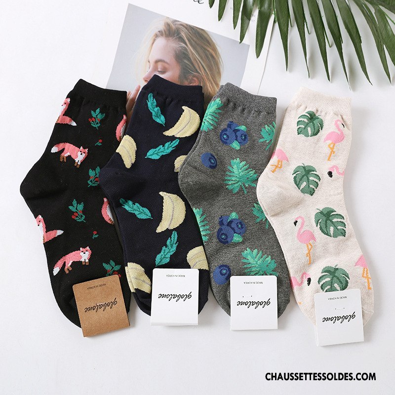 Chaussettes Mi Hautes Femme Long Stock Coton Bio Réseau Importer Frais Oiseau Bleu Rouge