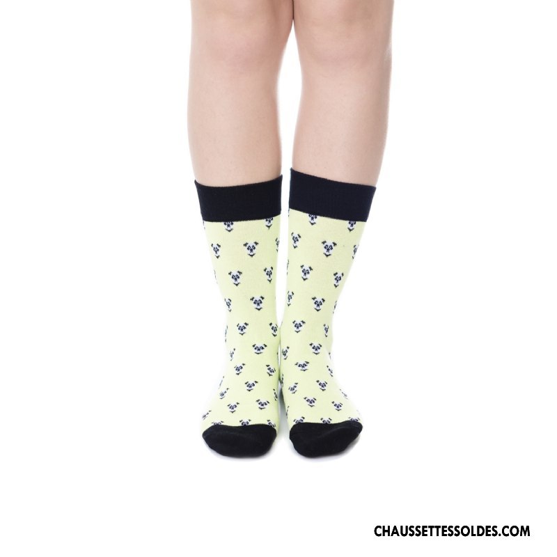 Chaussettes Mi Hautes Femme Lovers Britanique Le Nouveau Personnalité Hiver Homme Blanc