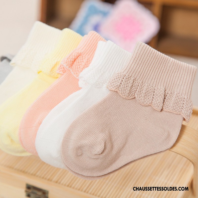 Chaussettes Mi Hautes Fille Bébé Princesse Femme Le Nouveau Dentelle Enfant Marron / Brun