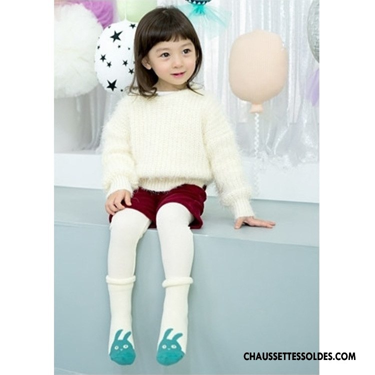 Chaussettes Mi Hautes Fille Cheveux De Lapin Renforcé Bouche Libre Terry Bébé Petit