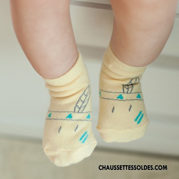 Chaussettes Mi Hautes Fille Coton L'automne Fruit Homme Enfant Printemps Jaune