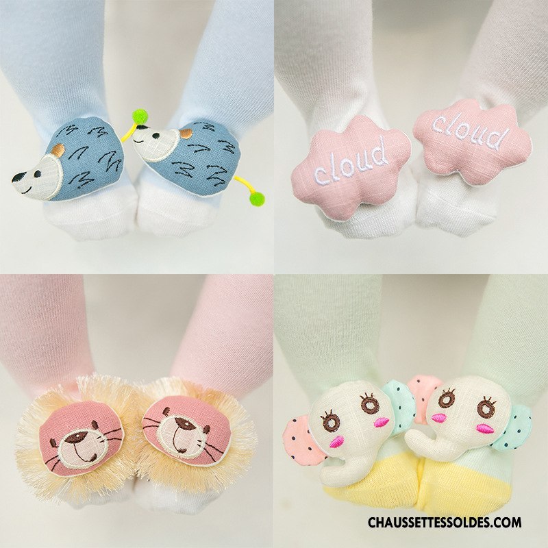 Chaussettes Mi Hautes Fille Dentelle Bébé Enfant Milieu Rose