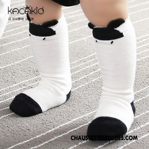 Chaussettes Mi Hautes Fille Enfant Chat Femme Milieu Homme 100% Coton Blanc