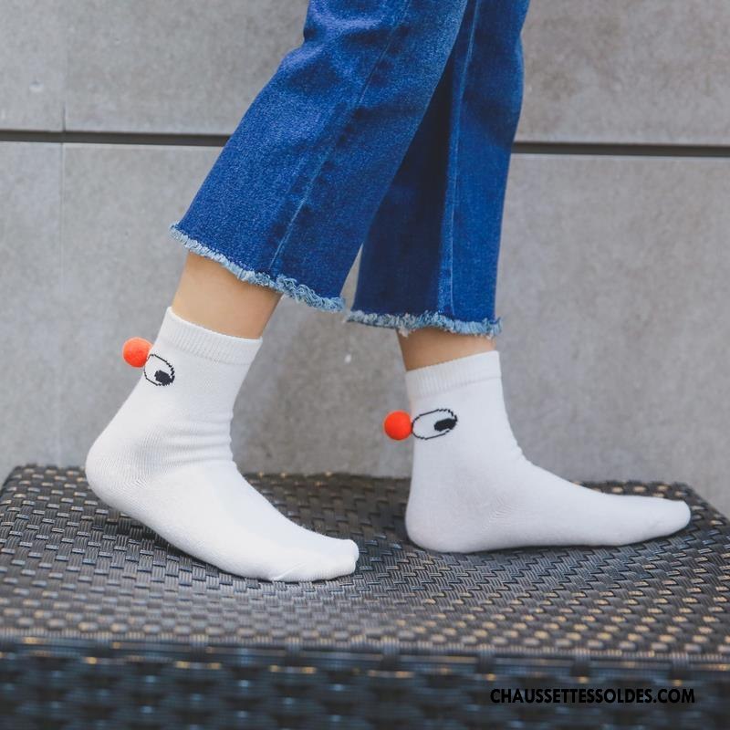 Chaussettes Mi Hautes Fille Enfant Nouveau Bébé Petit L'automne Hiver Blanc