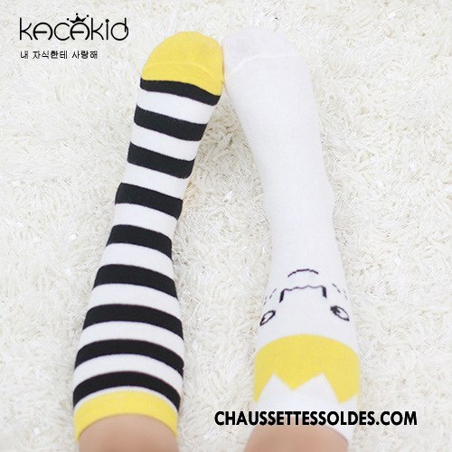 Chaussettes Mi Hautes Fille L'automne Le Nouveau Milieu Asymétrie Bébé Petit Blanc