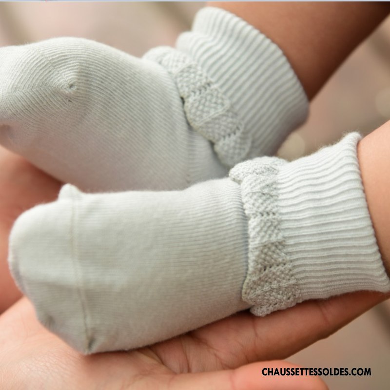 Chaussettes Mi Hautes Fille Nouvelles Arrivées Matelassé Beige Exquis Coton Bio Dentelle Blanc